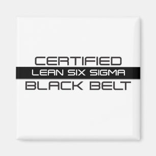 Lean Six Sigma Certified Black Belt Magneet