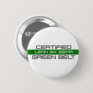Lean Six Sigma Certified Green Belt Ronde Button 5,7 Cm