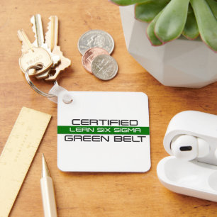 Lean Six Sigma Certified Green Belt Sleutelhanger