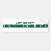 Lean Six Sigma Green Belt Bumpersticker (Voorkant)