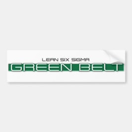 Lean Six Sigma Green Belt Bumpersticker