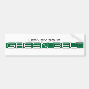 Lean Six Sigma Green Belt Bumpersticker