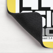 Lean Six Sigma-machine (geel) Muismat (Hoek)