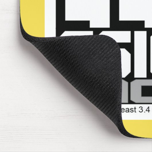 Lean Six Sigma-machine (geel) Muismat (Hoek)