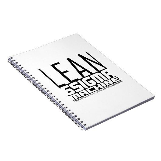 Lean Six Sigma Machine Notitieboek (Rechterzijde)