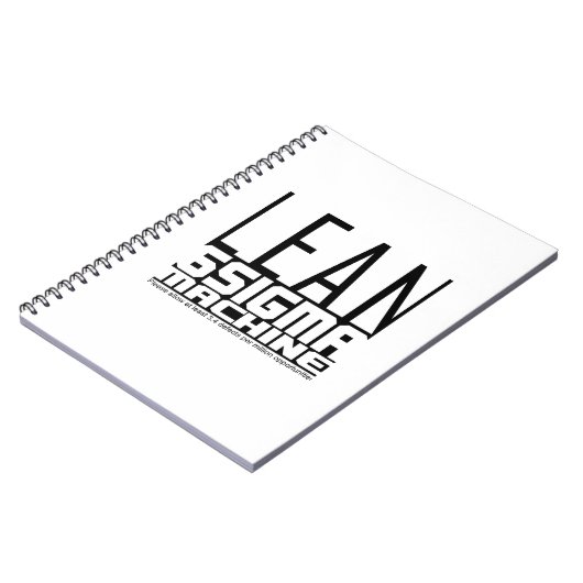 Lean Six Sigma Machine Notitieboek (Linkerzijde)