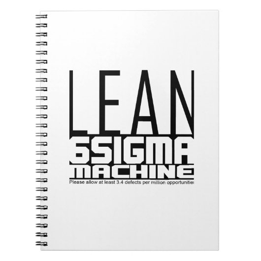Lean Six Sigma Machine Notitieboek (Voorkant)
