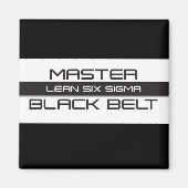 Lean Six Sigma Master Black Belt Magneet (Voorkant)
