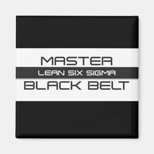 Lean Six Sigma Master Black Belt Magneet (Voorkant)