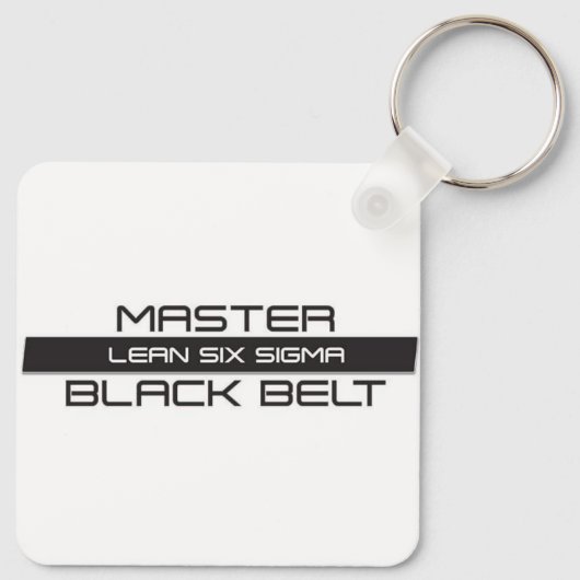 Lean Six Sigma Master Black Belt Sleutelhanger (Achterkant)