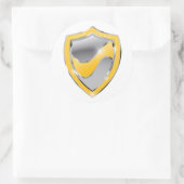 Lean six sigma yellow belt gecertificeerd ronde sticker (Tas)