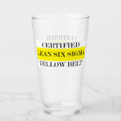 Lean Six Sigma Yellow Belt Glas (Voorkant)
