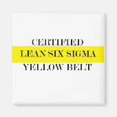 Lean Six Sigma Yellow Belt Magneet (Voorkant)
