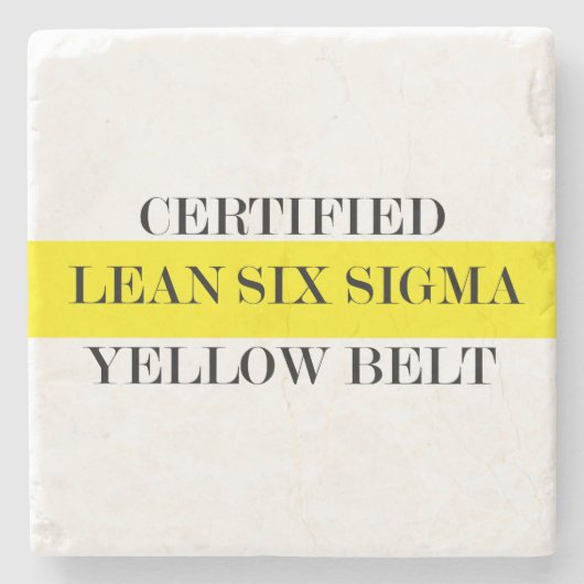 Lean Six Sigma Yellow Belt Onderzetter (Voorkant)