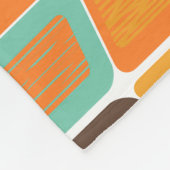 Lean uit de jaren zeventig fleece deken (Hoek)