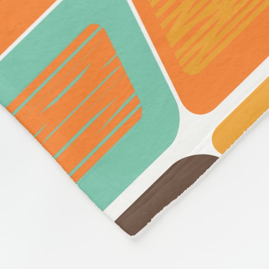 Lean uit de jaren zeventig fleece deken (Hoek)