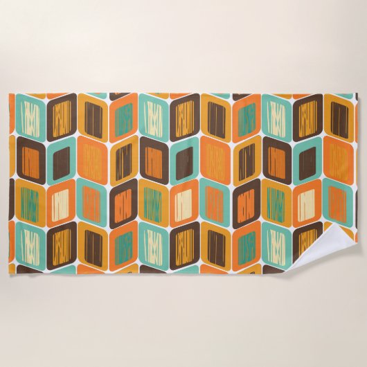 Lean uit de jaren zeventig strandlaken (Voorkant)