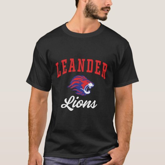 Leander High School Leeuwen C3 T-shirt (Voorkant)