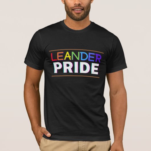 Leander PRIDE, BIPOC LGBTQ+ shirt (Voorkant)