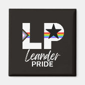 Leander PRIDE Merch! Magneet (Voorkant)