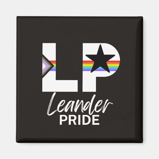 Leander PRIDE Merch! Magneet (Voorkant)