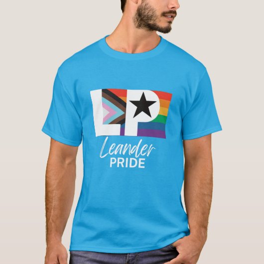 Leander PRIDE Progressive Flag T-shirt (Voorkant)
