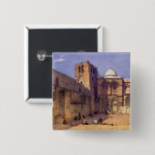 Leander Russ De kerk van de Heilige Sepulcher Vierkante Button 5,1 Cm (Voorkant /achterkant)
