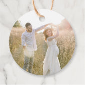 Leander Wildflower bruiloft Bedankjes Labels (Achterkant)