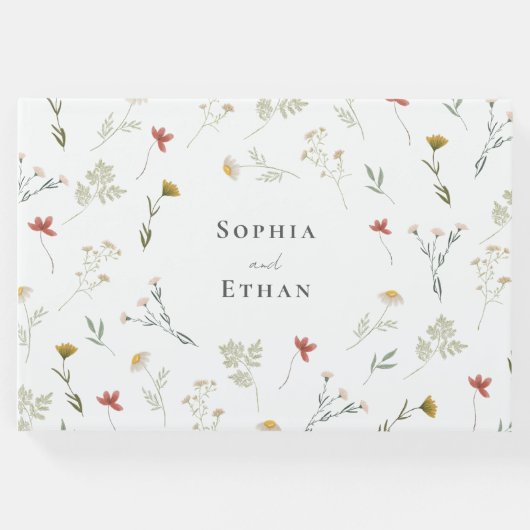 Leander Wildflower bruiloft Gastenboek (Voorkant)