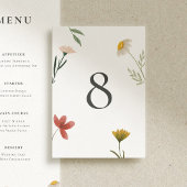 Leander Wildflower bruiloft Kaart