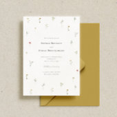 Leander Wildflower bruiloft Kaart