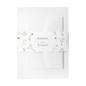 Leander Wildflower bruiloft Uitnodigingen Wikkel (Voorkant Voorbeeld)