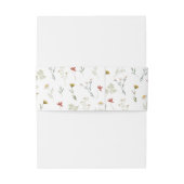 Leander Wildflower bruiloft Uitnodigingen Wikkel (Achterkant Voorbeeld)