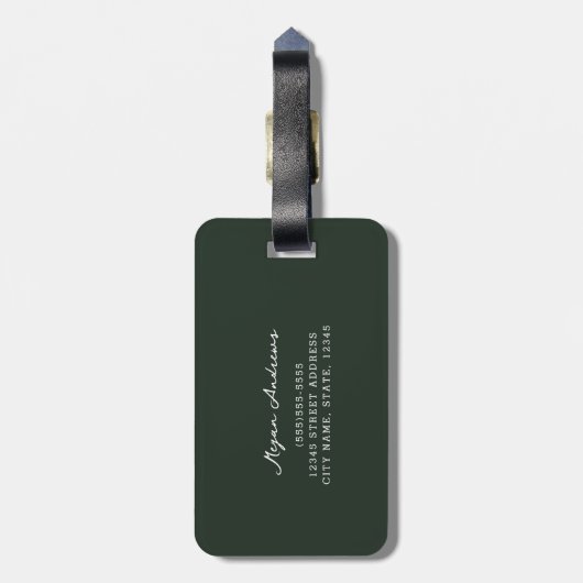 Leander Wildflowers Bagagelabel (Achterkant verticaal)