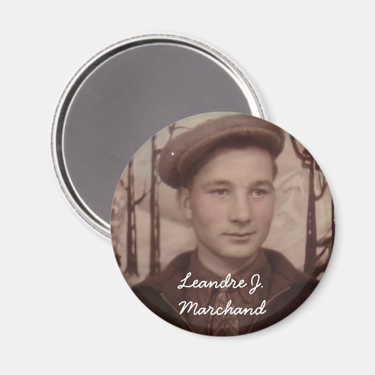 Leandre, Leandre J. Marchand Magneet (Voorkant / Achterkant)