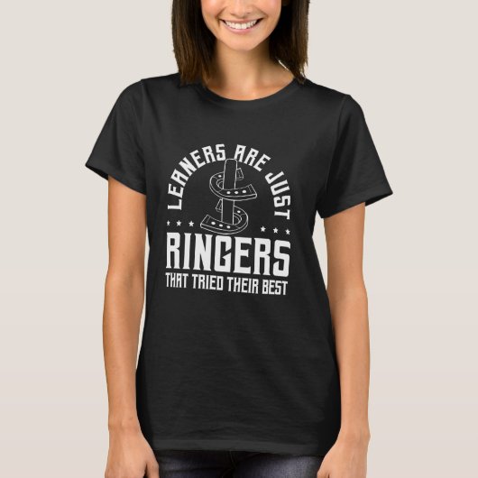 Leaners zijn gewoon Ringers Hoefijzerwerpen T-shirt (Voorkant)