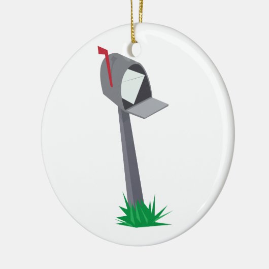 Leaning Mailbox Keramisch Ornament (Links)