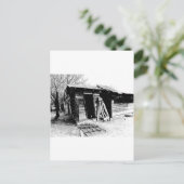 Leaning Outhouse Briefkaart (Staand voorkant)