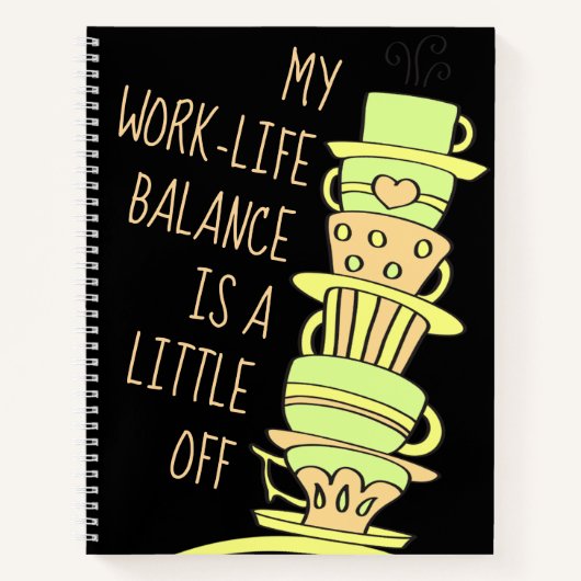 Leaning Pastel Coffee Cups Homemade Recipes  Notitieboek (Voorkant)