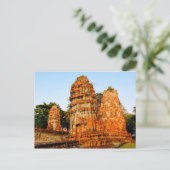 Leaning prangs in Wat Mahathat Briefkaart (Staand voorkant)