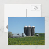 Leaning Silos Briefkaart (Voorkant / Achterkant)