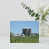 Leaning Silos van Williamstown briefkaart (Staand voorkant)