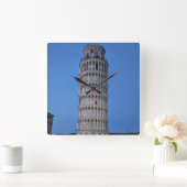 Leaning Tower at Dusk Vierkante Klok (Huis)