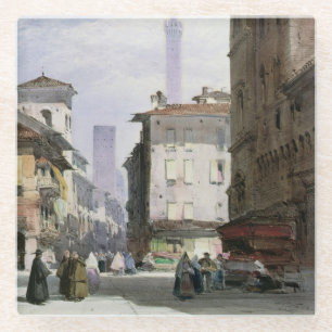 Leaning Tower, Bologna Glazen Onderzetter