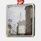 Leaning Tower, Bologna Metalen Ornament (Links)