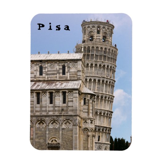 Leaning Tower of Pisa and Cathedral - Pisa, Italië Magneet (Verticaal)