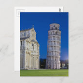 Leaning Tower of Pisa at night Briefkaart (Voorkant / Achterkant)