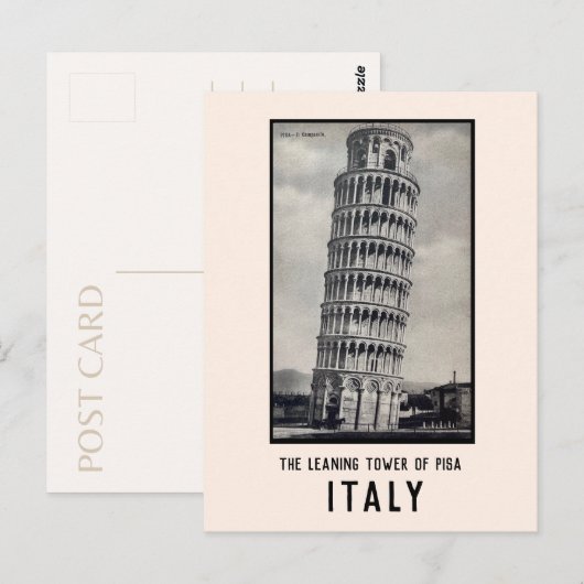 Leaning Tower of Pisa Briefkaart (Voorkant / Achterkant)