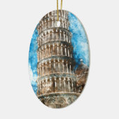 Leaning Tower of Pisa in Italië Keramisch Ornament (Links)