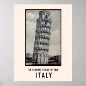 Leaning Tower of Pisa  Italië Briefkaart Poster (Voorkant)